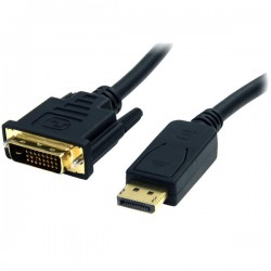 Displayport to DVI adaptor cable, 6Ft