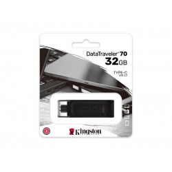 Kingston DataTraveler 70 USB-C Flash Drive 32 GB – USB 3.2 (Gen 1) Type C – Black