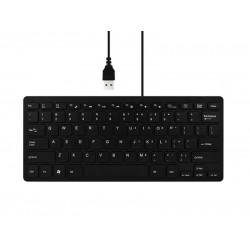 Thin USB2.0 Chocolate Mini Keyboard Portable For Business PC & Mac_Black