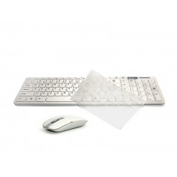 Wireless 2.4GHz Ultra Thin Keyboard And Mouse Combo Set For Office Desktop ?Computer_White