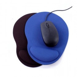 Mouse Pad With Wrist Rest, Fabric Surface_Mix color