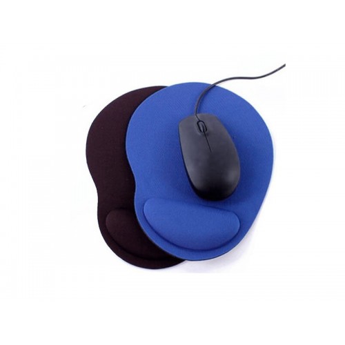 Mouse Pad With Wrist Rest, Fabric Surface_Mix color