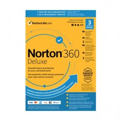Norton 360 Deluxe (PC/Mac) - 3 Devices - 1-Year Subscription w/Auto Renewal